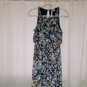 Maxi Dress, Lauren Conrad, Size S, Navy blue Floral